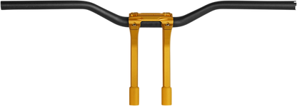 PERFORMANCE MACHINE (PM) Phatbar & Riser Kit - External Wiring - 9" - Gold Ops 0208-2186M-SMG