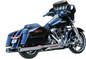 S&S CYCLE El Dorado Dual Exhaust System - Chrome - Chrome Tracer 550-0851A