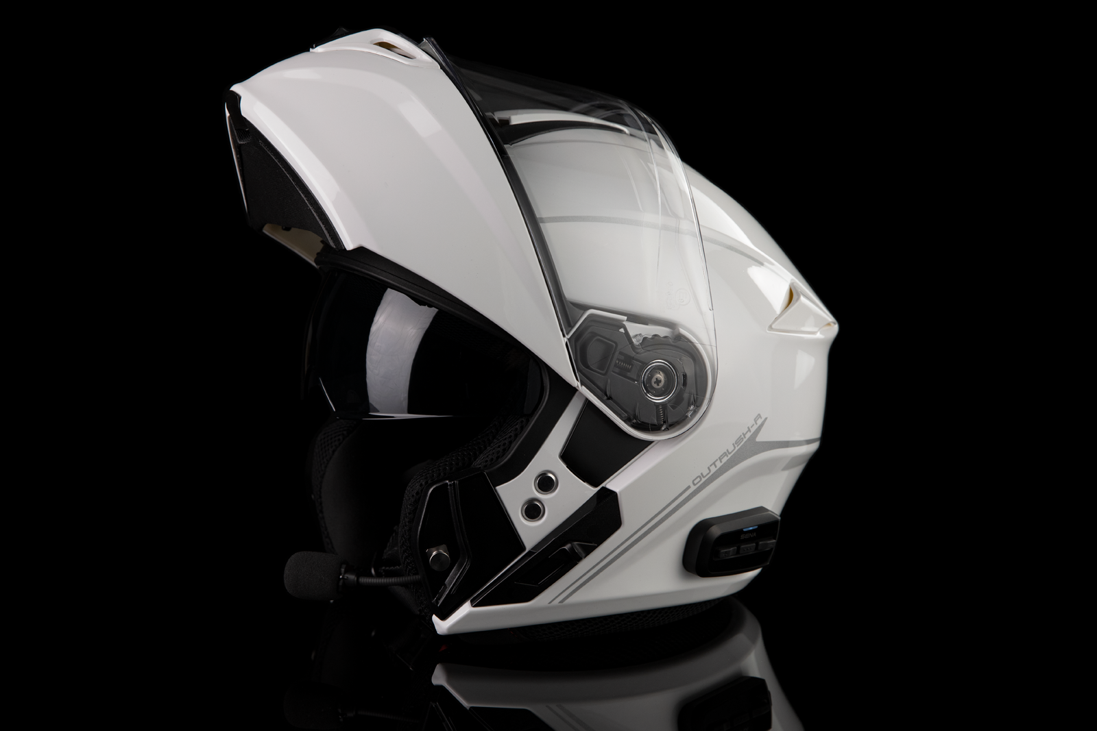 SENA Outrush R Helmet - White - Small OUTRUSHR-GW00S3