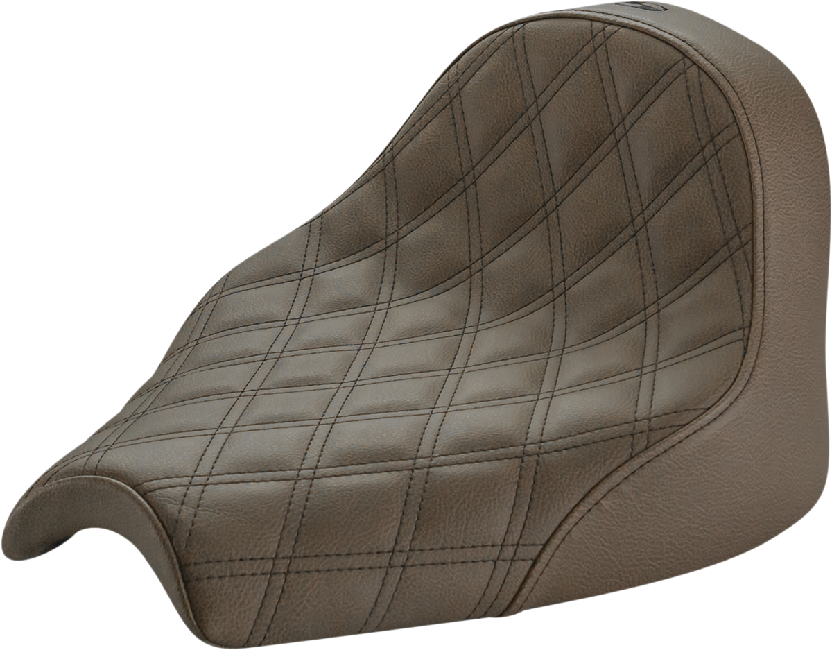 SADDLEMEN Renegade™ Solo Seat - Lattice Stitched - Brown - Chief '22-'24 I21-04-002BLS