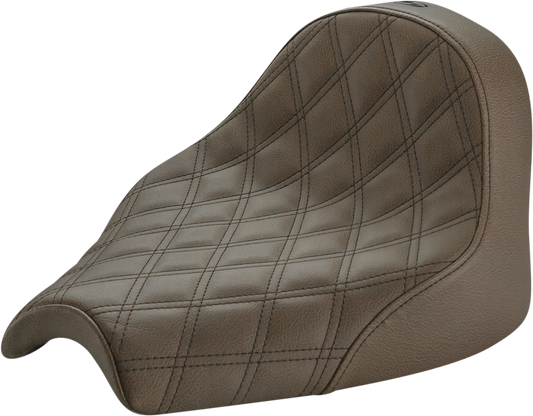 SADDLEMEN Renegade™ Solo Seat - Lattice Stitched - Brown - Chief '22-'24 I21-04-002BLS