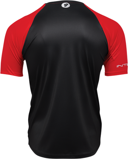 THOR Intense Assist Chex Short-Sleeve Jersey - Red/Black - Medium 5120-0140