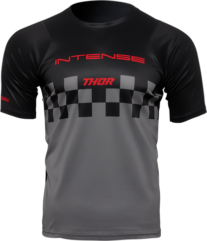 THOR Intense Assist Chex Short-Sleeve Jersey - Black/Gray - Medium 5120-0146