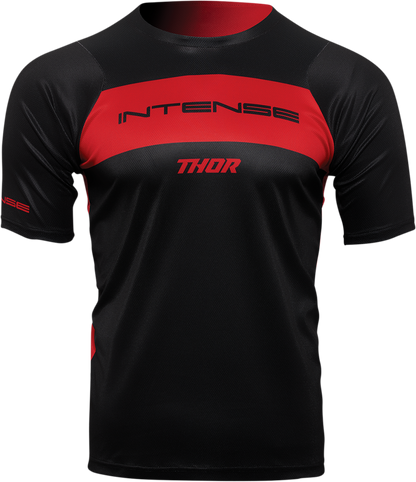THOR Intense Assist Dart Short-Sleeve Jersey - Black/Red - Large 5120-0153