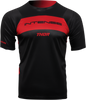 THOR Intense Assist Dart Short-Sleeve Jersey - Black/Red - Large 5120-0153