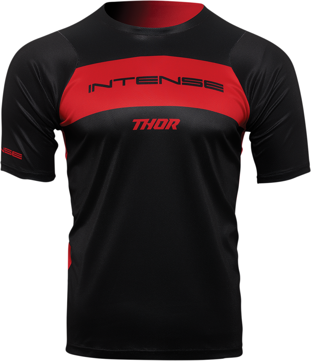 THOR Intense Assist Dart Short-Sleeve Jersey - Black/Red - XL 5120-0154