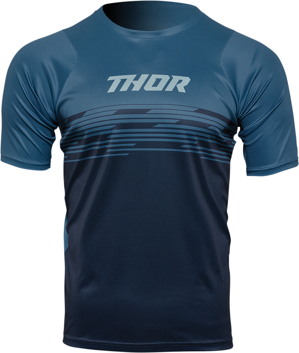 THOR Assist Shiver Short-Sleeve Jersey - Teal/Midnight - XS 5120-0162