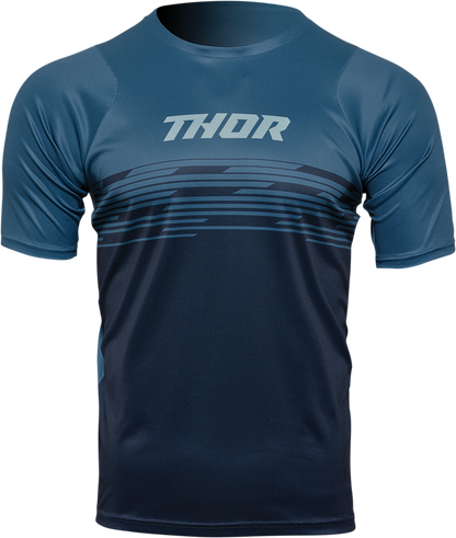 THOR Assist Shiver Short-Sleeve Jersey - Teal/Midnight - XS 5120-0162