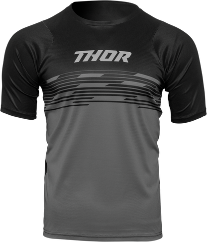 THOR Assist Shiver Short-Sleeve Jersey - Black/Gray - XS 5120-0168