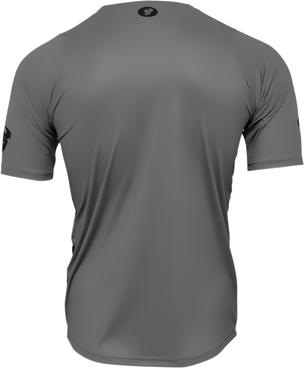 THOR Assist React Short-Sleeve Jersey - Gray/Purple - Small 5120-0175