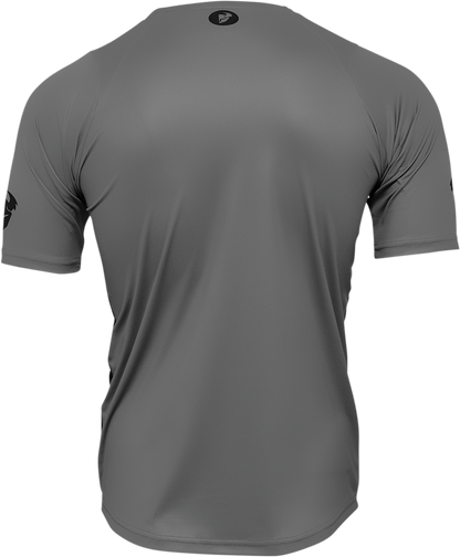 THOR Assist React Short-Sleeve Jersey - Gray/Purple - Small 5120-0175