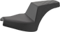 SADDLEMEN Step-Up Seat - Front Smooth/Rear Lattice Stitch - Black - Chief I21-04-173