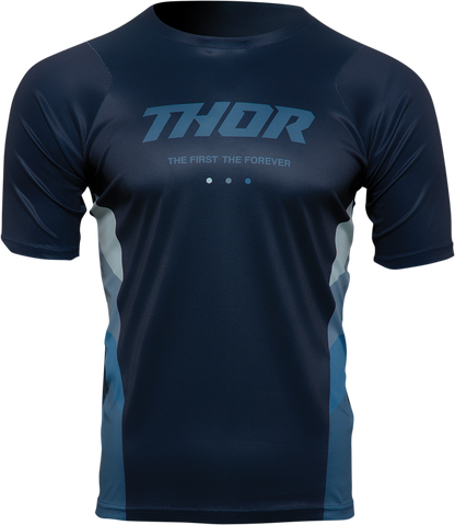 THOR Assist React Short-Sleeve Jersey - Midnight/Teal - Medium 5120-0182