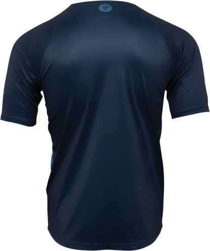 THOR Assist React Short-Sleeve Jersey - Midnight/Teal - XS 5120-0180