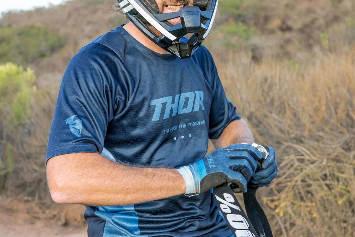 THOR Assist React Short-Sleeve Jersey - Midnight/Teal - XS 5120-0180