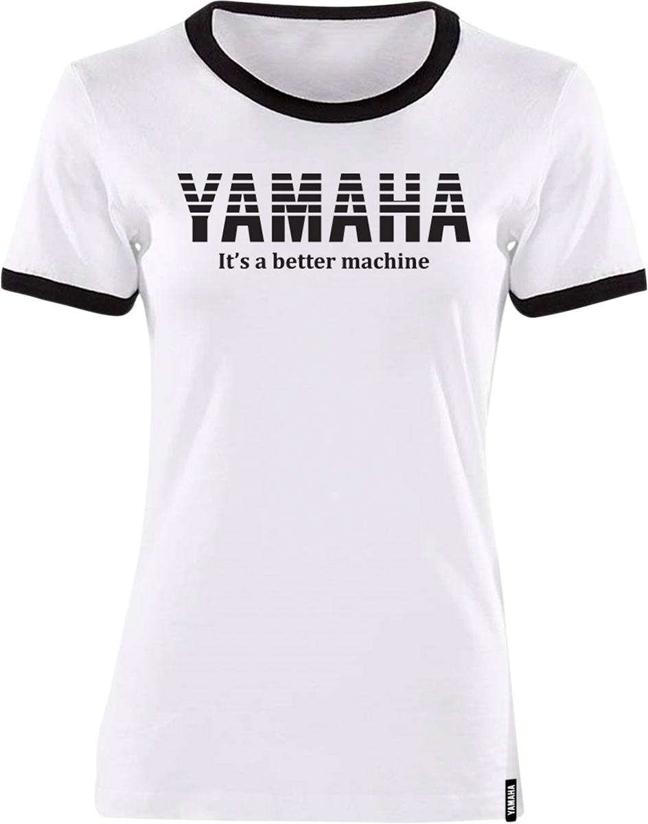 Yamaha Apparel Women's Vintage Yamaha T-Shirt - White/Black, 2XL, Part Number NP21S-L1793-2X