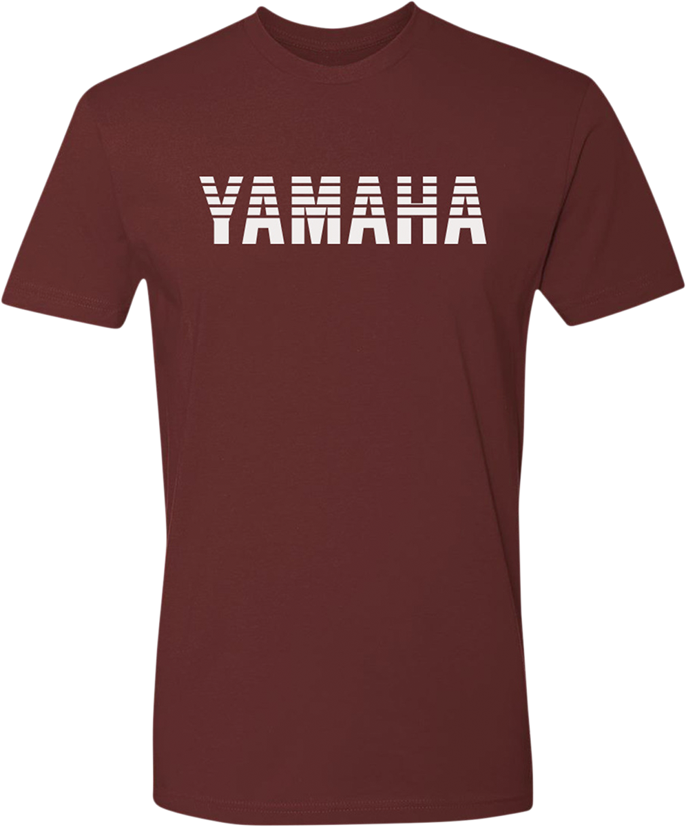 Yamaha Heritage T-Shirt by Yamaha Apparel - Maroon, Medium, Part Number NP21S-M1965-M