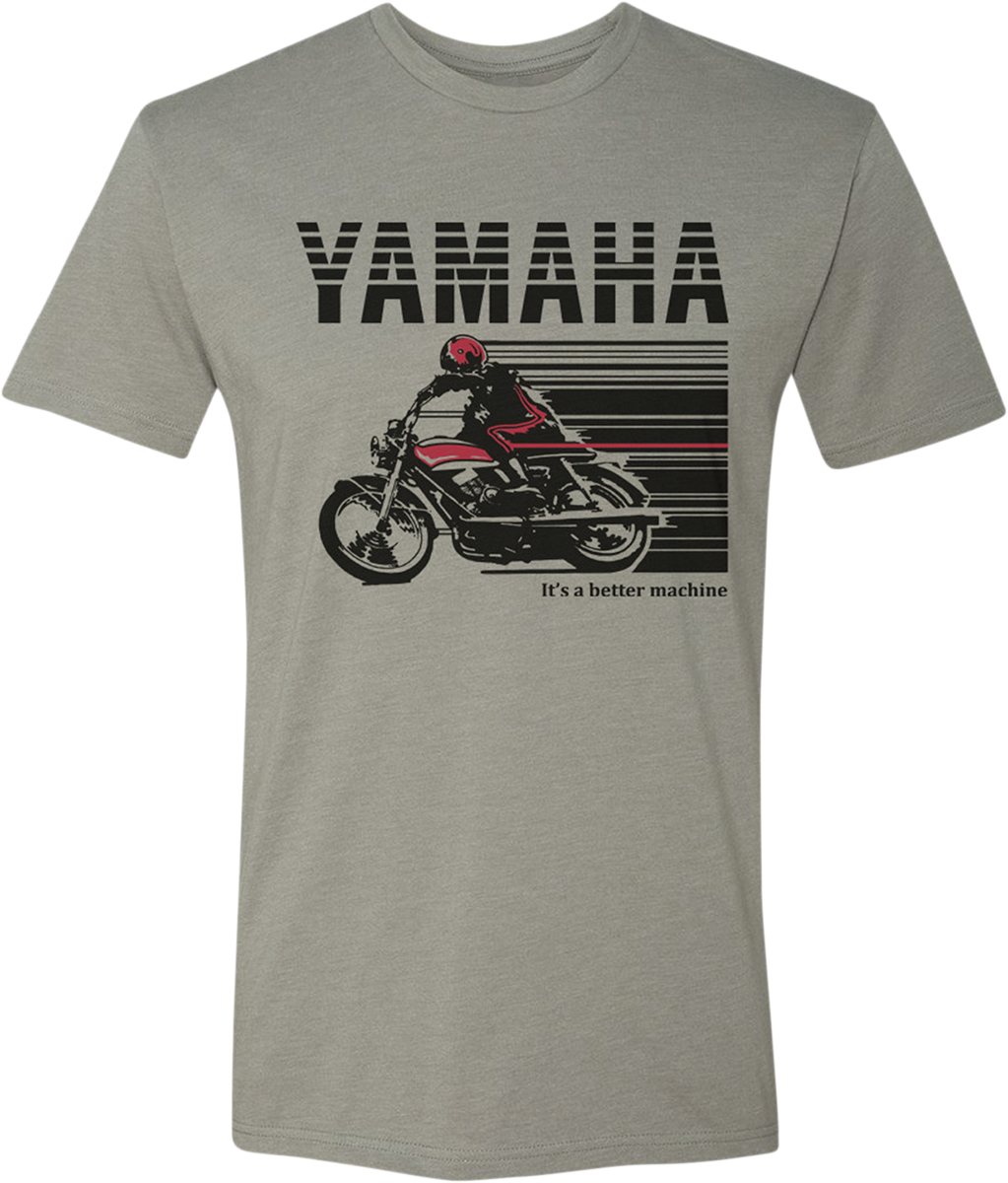 Yamaha Apparel Yamaha Cycle T-Shirt - Stone Gray/Red, Small (Part Number: NP21S-M1968-S)