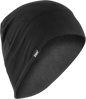 ZAN HEADGEAR SportFlex® Fleece Beanie Black – Comfortable 4-Way Stretch Head Cover with UV Protection