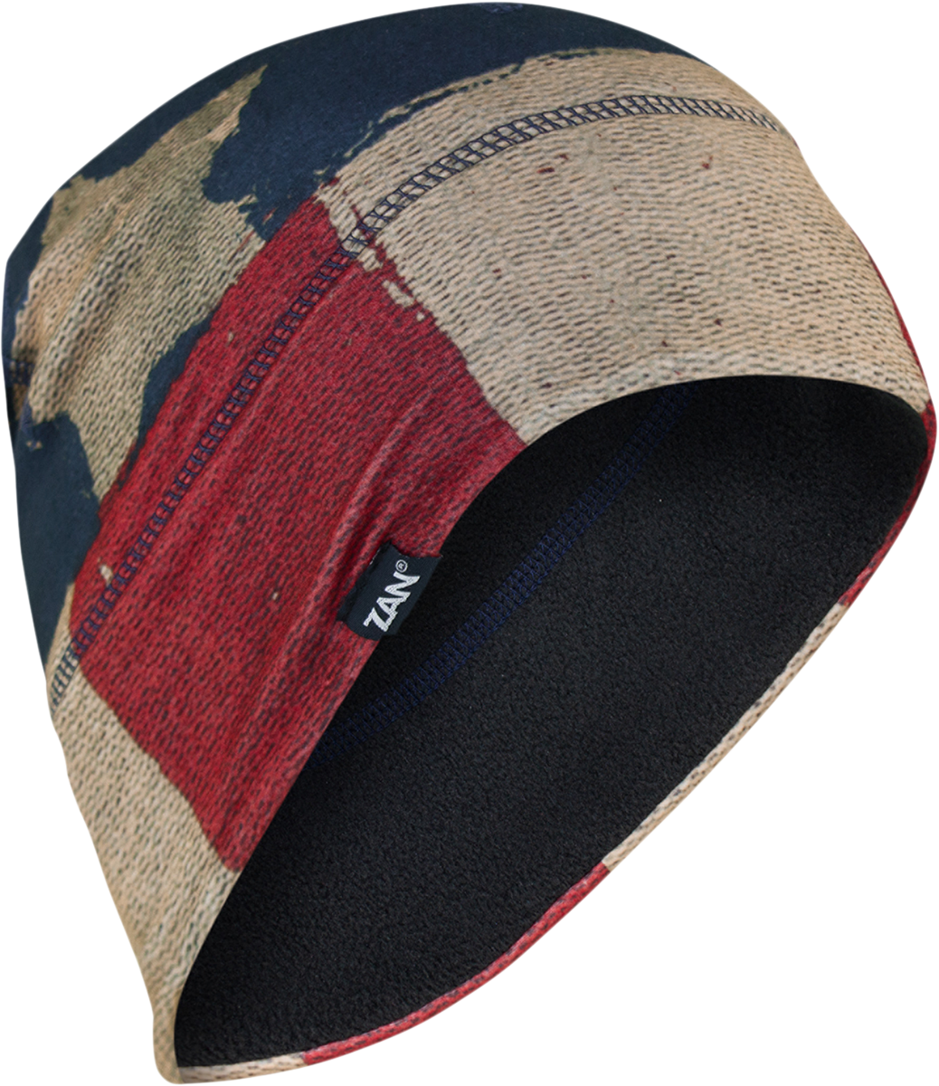 ZAN HEADGEAR SportFlex® Fleece Beanie Patriot WHLF408 - Comfortable 4-Way Stretch Headwear with UV Protection
