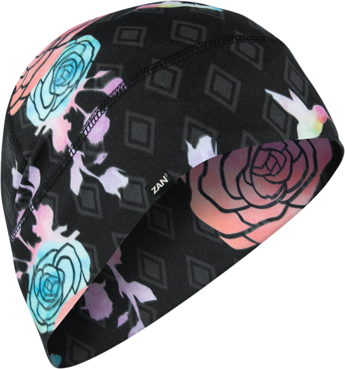 ZAN HEADGEAR SportFlex® Beanie Iridescent Floral WHLL476 - Comfortable Head and Ear Coverage with UV Protection