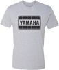 Yamaha Apparel Yamaha Retro T-Shirt - Gray/Black, XL - Official Licensed Motorcycle Gear