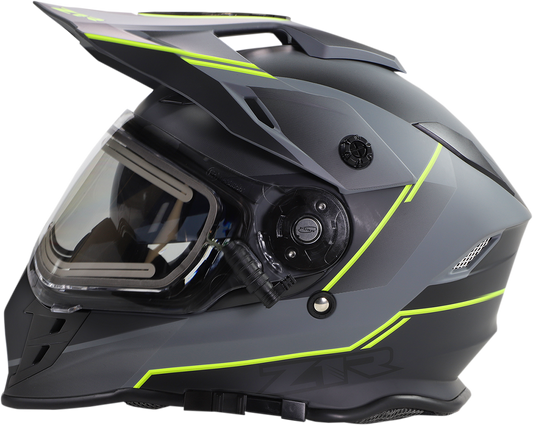 Z1R Range Snow Helmet - Bladestorm - Electric - Dual Pane - Gray/Black/Hi-Viz Yellow - Small 0101-14066