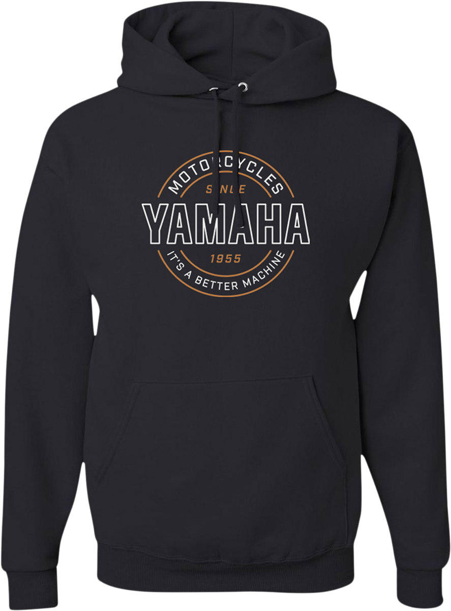 Yamaha Apparel Better Machine Hoodie in Black – Large (NP21S-M1972-L)