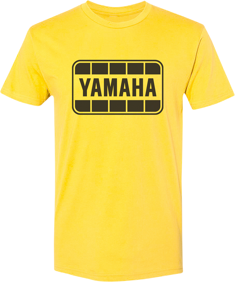 YAMAHA APPAREL Yamaha Retro T-Shirt - Yellow/Black Large NP21S-M1969-L