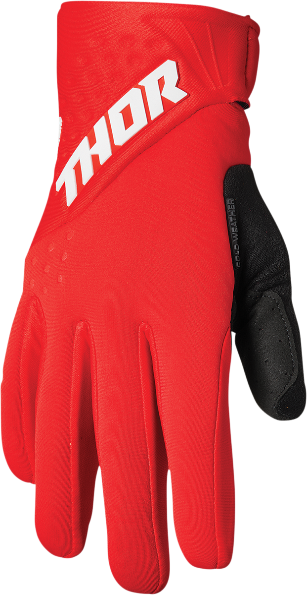 THOR Spectrum Cold Weather Gloves - Red/White - 2XL 3330-6763