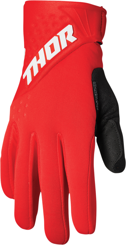 THOR Spectrum Cold Weather Gloves - Red/White - XS 3330-6758