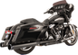 S&S CYCLE El Dorado Dual Exhaust System - Black - Black Thruster 550-0700C