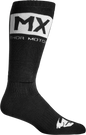 THOR Youth MX Solid Socks - Black/White - Size 1-6 3431-0662