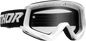 THOR Combat Goggle - Racer - White/Black - Clear Lens 2601-2702