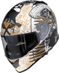Z1R Warrant Helmet - Sombrero - White/Gold - Small 0101-14165