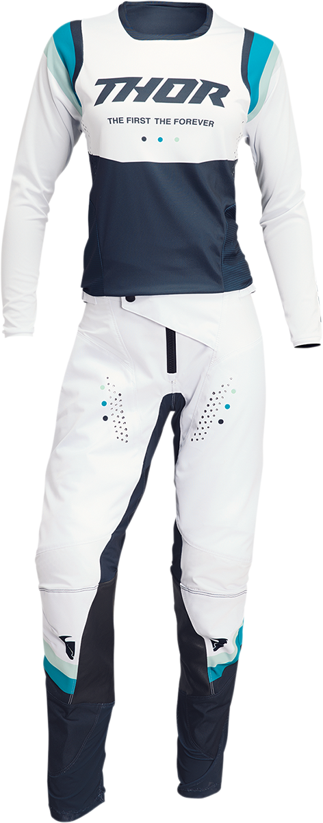 THOR Women's Pulse Rev Pants - White/Midnight - US 5/6 2902-0290