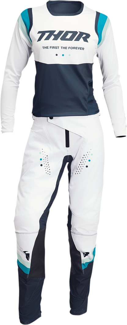 THOR Women's Pulse Rev Pants - White/Midnight - US 5/6 2902-0290