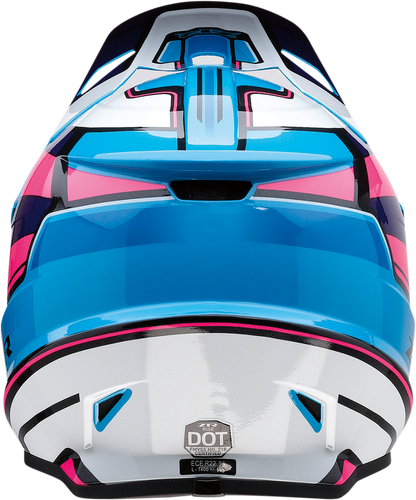 Z1R Rise Motorcycle Helmet 2XL Pink/Blue - Part Number 0110-7189