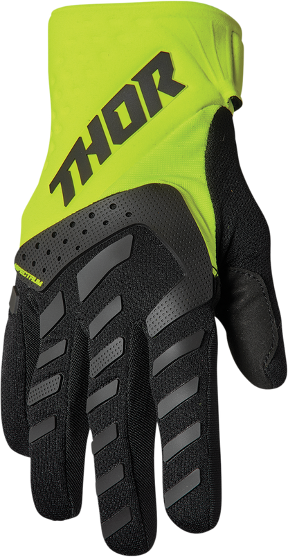 THOR Youth Spectrum Gloves - Black/Acid - Medium 3332-1620