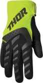 THOR Youth Spectrum Gloves - Black/Acid - Medium 3332-1620