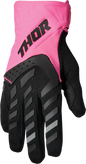 THOR Women's Spectrum Gloves - Fluo Pink/Black - Medium 3331-0208