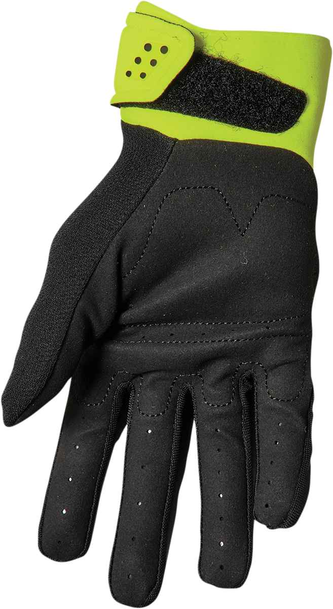 THOR Youth Spectrum Gloves - Black/Acid - Medium 3332-1620