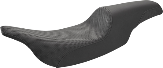 SADDLEMEN Profiler™ Basketweave Seat - Black - FLH/FLT '97-'07 897-07-147