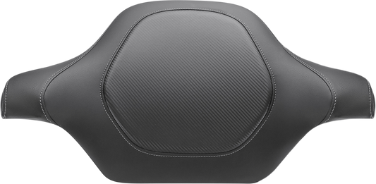 SADDLEMEN Tour-Pak® Backrest Pad Cover - RoadSofa™ Seat - Carbon Fiber - FLH/FLT '90-'13 90-11884CF