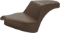 SADDLEMEN Step-Up Seat - Front Smooth/Rear Lattice Stitch - Brown - Chief I21-04-173BR