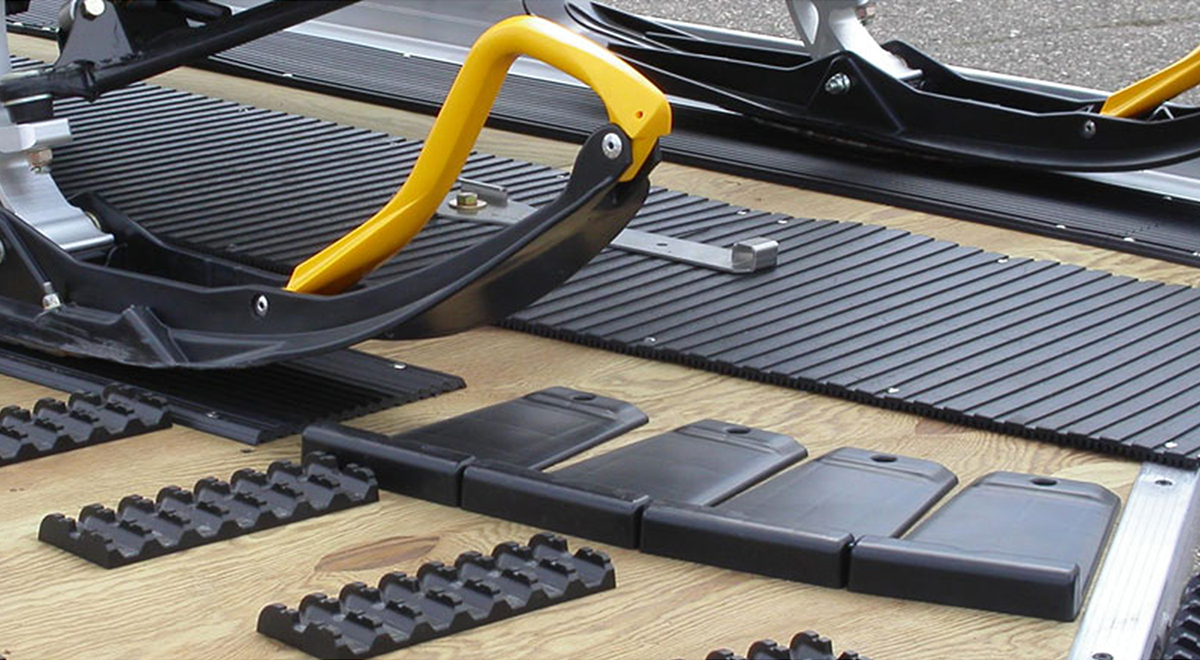 Caliber P/M Flex Glides Low 13342 for Snowmobile Trailers - Durable HDPE Construction