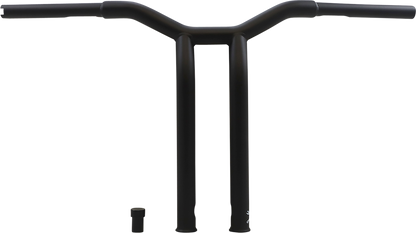 BURLY BRAND Dominator Handlebar - Raked - 14" - Matte Black B12-6053SB