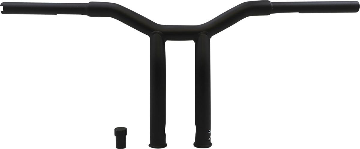 BURLY BRAND Dominator Handlebar - Raked - 10" - Matte Black B12-6051SB