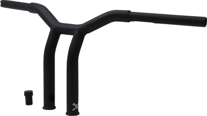 BURLY BRAND Dominator Handlebar - Raked - 10" - Matte Black B12-6051SB