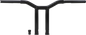 BURLY BRAND Dominator Handlebar - Raked - 10" - Black B12-6051B